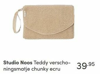 Baby & Tiener Studio noos teddy verschoningsmatje chunky ecru aanbieding