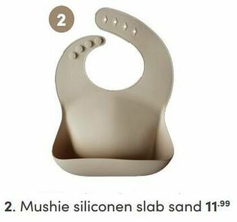 Baby & Tiener Mushie siliconen slab sand aanbieding