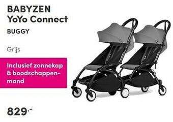 Baby & Tiener Babyzen yoyo connect buggy grijs aanbieding