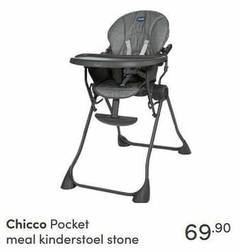 Baby & Tiener Chicco pocket meal kinderstoel stone aanbieding