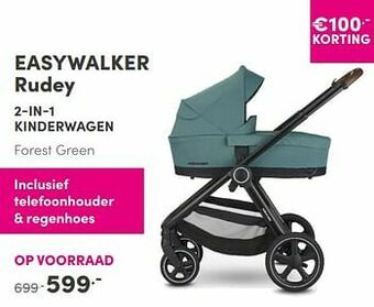 Baby & Tiener Easywalker rudey 2-in-1 kinderwagen aanbieding
