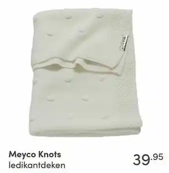 Baby & Tiener Meyco knots ledikantdeken aanbieding