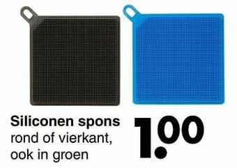 Wibra Siliconen spons aanbieding