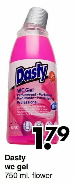 Wibra Dasty wc gel aanbieding
