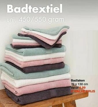 Wibra Badlaken aanbieding