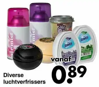 Wibra Diverse luchtverfrissers aanbieding