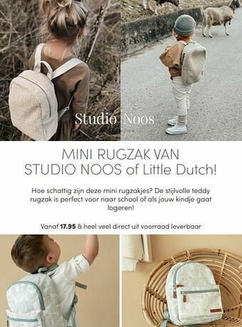 Baby & Tiener Mini rugzak van studio noos aanbieding