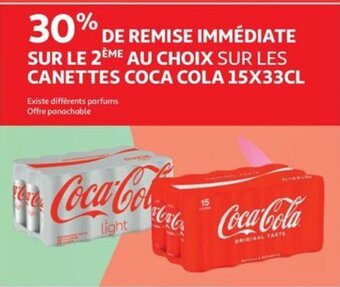 Auchan CANETTES COCA COLA 15 x 33cl aanbieding