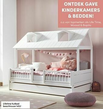 Baby & Tiener Lifetime hutbed beachhouse aanbieding