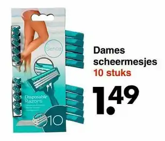 Wibra Dames scheermesjes aanbieding