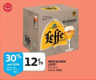 Auchan BIÈRE BLONDE LEFFE 12 x 33 cl aanbieding