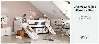 Baby & Tiener Lifetime kajuitbed climb en slide aanbieding