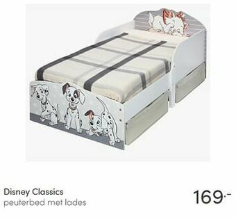 Baby & Tiener Disney classics peuterbed met lades aanbieding
