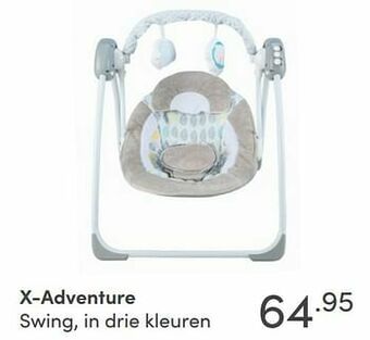 Baby & Tiener X-adventure swing, in drie kleuren aanbieding