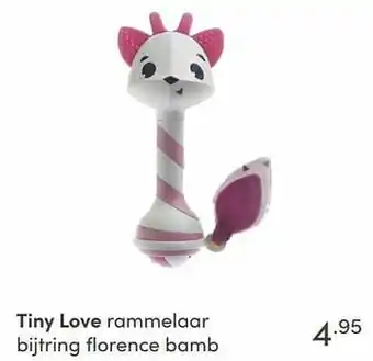 Baby & Tiener Tiny love rammelaar bijtring florence bamb aanbieding