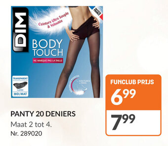 PANTY 20 DENIERS