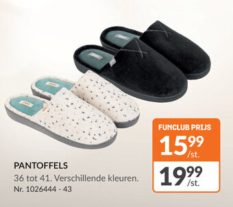 Fun PANTOFFELS aanbieding