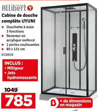 Cabine de douche complète UYUNI
