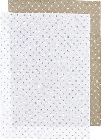 Bol.com Meyco baby x mrs.keizer louis wieglaken - 2-pack - taupe - 75x100cm aanbieding