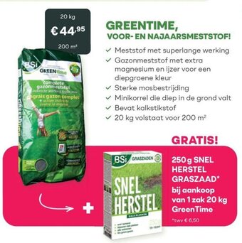 GREENTIME, VOOR- EN NAJAARSMESTSTOF 20 kg