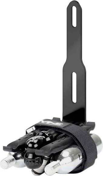 Bol.com Lezyne flow storage adapter - geïntegreerde roestvrijstalen opslaghouder - voor onder bidonhouder - zwart aanbieding