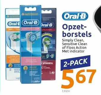 Action Oral-B Opzet borstels aanbieding