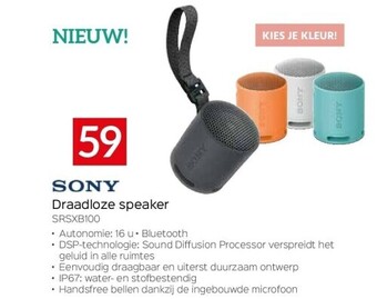 Selexion Sony draadloze speaker aanbieding