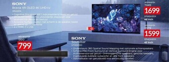 Selexion Sony bravia xr oled 4k uhd-tv aanbieding