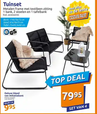 Action Deluxe klees van imitatiebont aanbieding