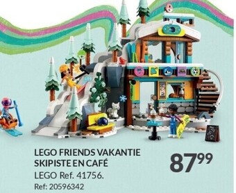 Fun Lego friends vakantie skipiste en café aanbieding