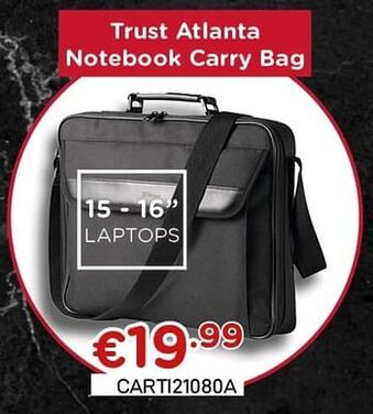 CompuDeals Trust atlanta notebook carry bag aanbieding
