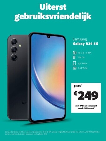 Base Samsung galaxy a34 5g aanbieding