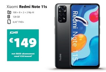 Base Xiaomi redmi note 11s aanbieding