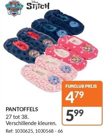 Fun Pantoffels aanbieding