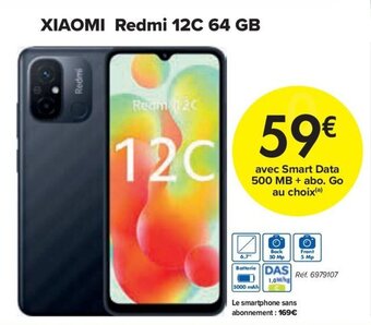 Carrefour XIAOMI Redmi 12C 64 GB aanbieding