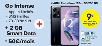 Carrefour XIAOMI Redmi Note 12 Pro+ 5G 256 GB aanbieding