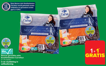 Carrefour Market Noorse gerookte zalm Kwaliteitsketen aanbieding