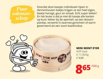 Spar Colruyt MINI MONT D'OR 500 g aanbieding