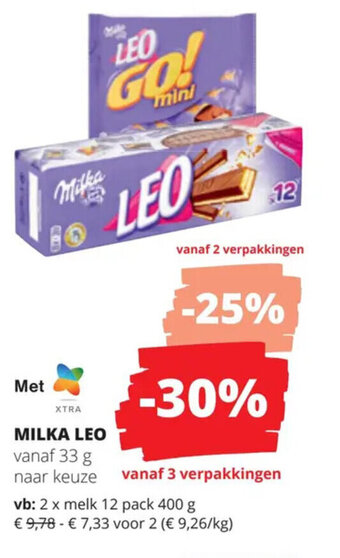Spar Colruyt MILKA LEO aanbieding