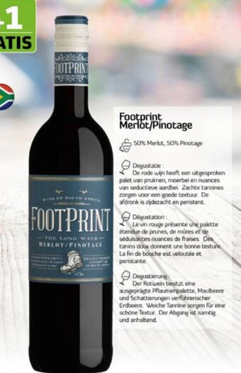 BelBev Footprint Merlot/Pinotage aanbieding
