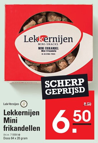 Sligro Lekkernijen Mini frikandellen aanbieding