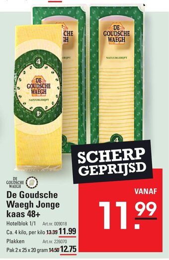 Sligro De Goudsche Waegh Jonge kaas 48+ aanbieding