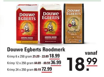Sligro Douwe Egberts Roodmerk 6 x 250 gram aanbieding