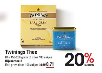 Sligro Twinings Thee aanbieding