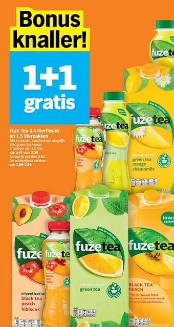 Albert Heijn Fuze tea aanbieding