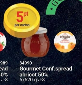 Bidfood Gourmet Conf. spread abricot 50% 6 x 620g aanbieding