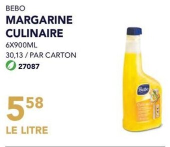 Bidfood BEBO MARGARINE CULINAIRE 6 x 900mL aanbieding