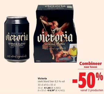 Colruyt Victoria sterk blond bier 8,5 % vol aanbieding