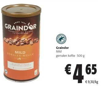Colruyt Graindor mild gemalen koffie 500 g aanbieding