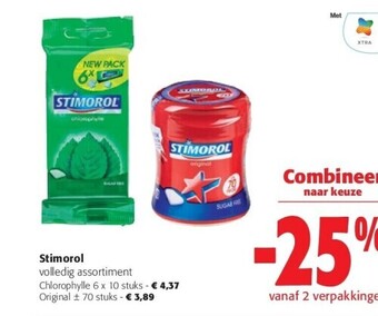 Colruyt Stimorol volledig assortiment aanbieding